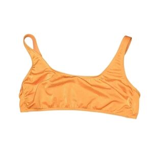 Wild Fable Orange Ribbed Bikini Top Extra Large